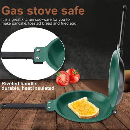 Double Side Stainless Steel Non-Stick Pancake & Egg Frying Pan with Ergonomic Handle