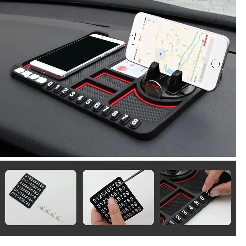 Multifunction Phone GPS Holder Anti-Slip Silicone Pad and Car Mobile Holders for Car Dashboard