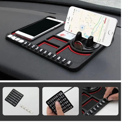 Multifunction Phone GPS Holder Anti-Slip Silicone Pad and Car Mobile Holders for Car Dashboard